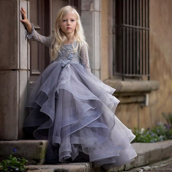 classy backless ball gown flower girl dresses for wedding beaded toddler pageant gowns long sleeves tulle 3d appliqued kids prom dress, White;blue
classy backless ball gown flower girl dresses for wedding beaded toddler pageant gowns long sleeves tulle 3d appliqued kids prom dress, White;blue