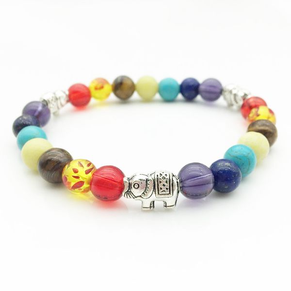 fashion rainbow beads silver elephant bracelets for men chakra bracelet male women jewelry charm baclet bileklik pulseira gift, Black
fashion rainbow beads silver elephant bracelets for men chakra bracelet male women jewelry charm baclet bileklik pulseira gift, Black