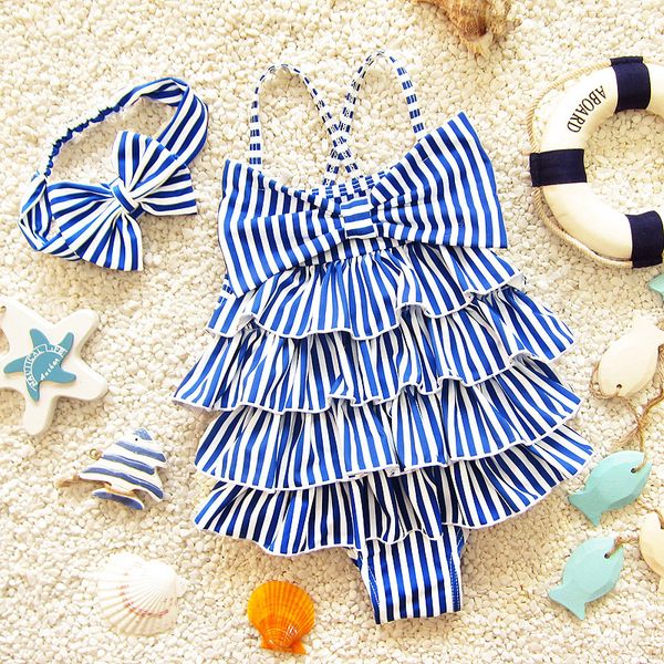 bathing children's swimsuit headband stripe baby girl beach clothes one-piece baby cake layer swimwear cross shoulder
bathing children's swimsuit headband stripe baby girl beach clothes one-piece baby cake layer swimwear cross shoulder