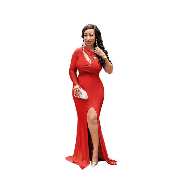 one shoulder maxi dress women elegant party long dress red high split leg dresses female vestidos, White;black
one shoulder maxi dress women elegant party long dress red high split leg dresses female vestidos, White;black