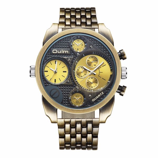 oulm brand ht9316 alloy belt japan movt quartz watch, dual time zone wristwatches, Slivery;brown
oulm brand ht9316 alloy belt japan movt quartz watch, dual time zone wristwatches, Slivery;brown