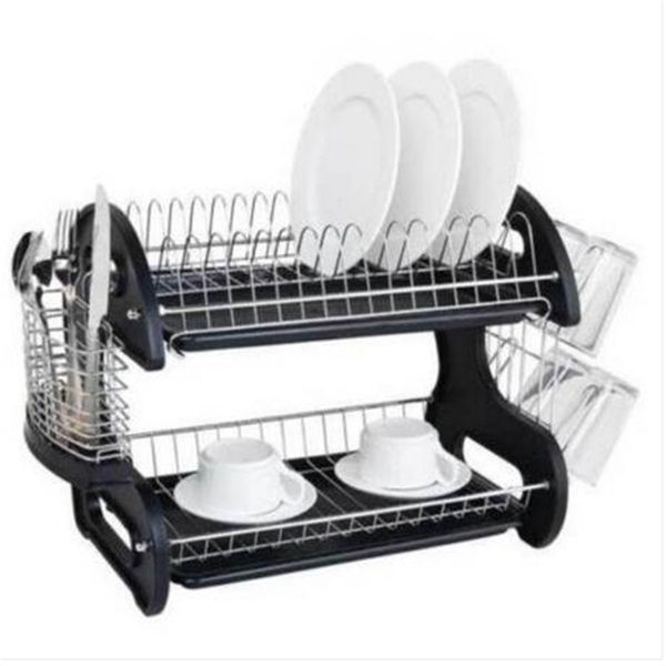 multifunctional dual layers bowls & dishes & chopsticks & spoons collection shelf dish drainer black
multifunctional dual layers bowls & dishes & chopsticks & spoons collection shelf dish drainer black
