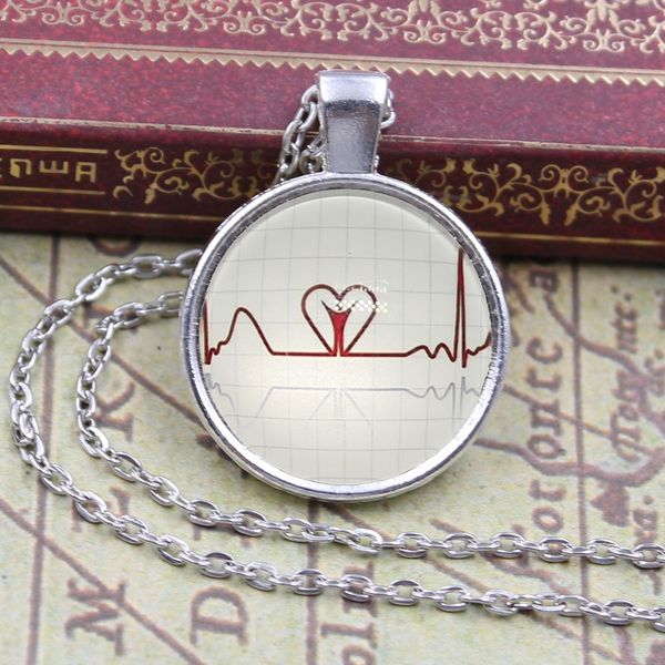 new arrived heartbeat ecg heart glass cabochon jewelry crystal cabochon glass chain necklace for women girls gift, Silver
new arrived heartbeat ecg heart glass cabochon jewelry crystal cabochon glass chain necklace for women girls gift, Silver