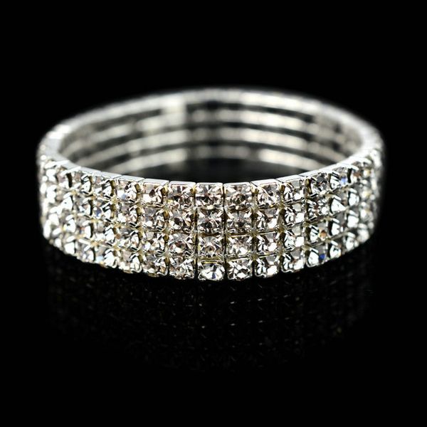 5 styles woman bracelet crystal rhinestone stretch bracelet bangle wristband elastic wedding bridal jewelry, Black
5 styles woman bracelet crystal rhinestone stretch bracelet bangle wristband elastic wedding bridal jewelry, Black