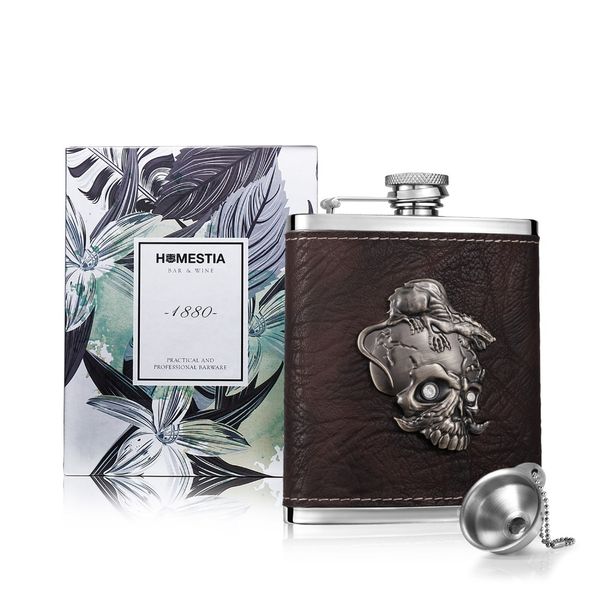 homestia modern 7oz whiskey pocket hip flask liquor alcohol bottle travel black thickened stainless steel and leather hip flask
homestia modern 7oz whiskey pocket hip flask liquor alcohol bottle travel black thickened stainless steel and leather hip flask