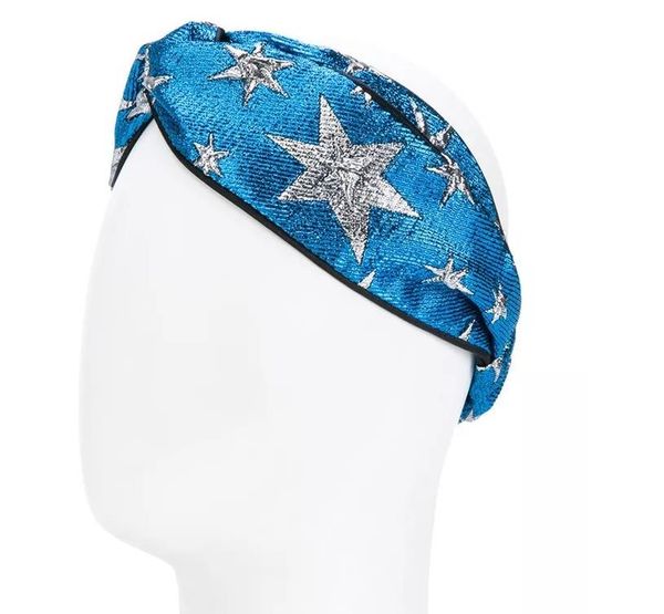 Designer Elastic Headbands for Women 2018 New Luxury Brand Blue Star Cross Turban hairband Streetwear Hair Jewelry Gifts
Designer Elastic Headbands for Women 2018 New Luxury Brand Blue Star Cross Turban hairband Streetwear Hair Jewelry Gifts