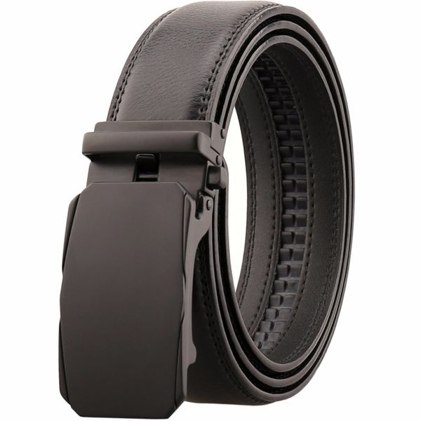 

kaweida 2018 new designer fashion black racing car metal automatic buckle belt cow genuine leather belt for men high quality, Black;brown
