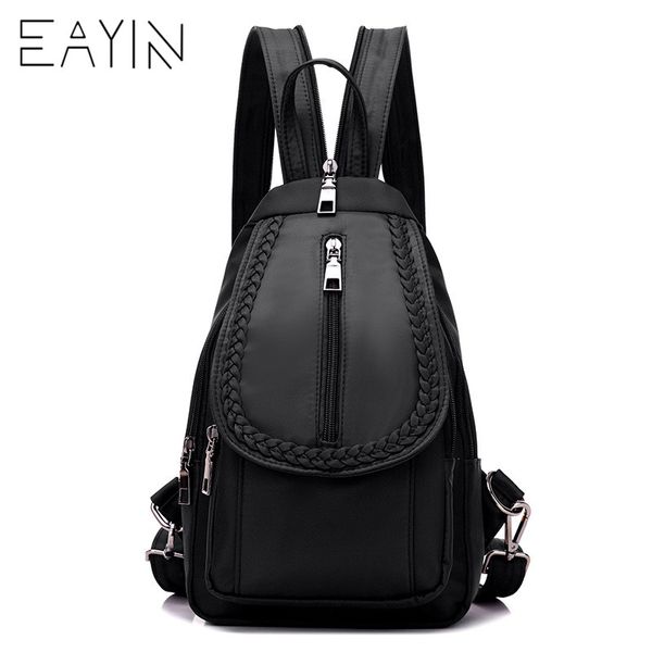 

eayin women waterproof nylon backpacks female rucksack school backpack for girls fashion travel bag bolsas mochilas sac a dos