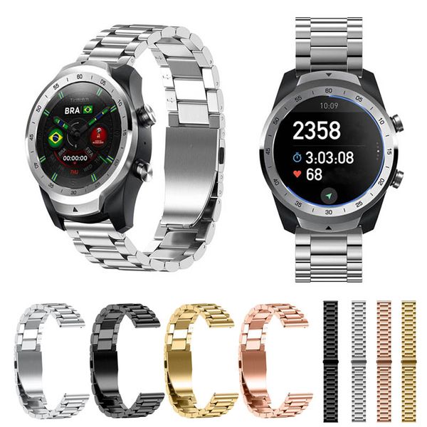 22mm stainless steel bracelet watch wrist band quick release strap replacement for ticwatch pro ll@17, Black;brown
22mm stainless steel bracelet watch wrist band quick release strap replacement for ticwatch pro ll@17, Black;brown