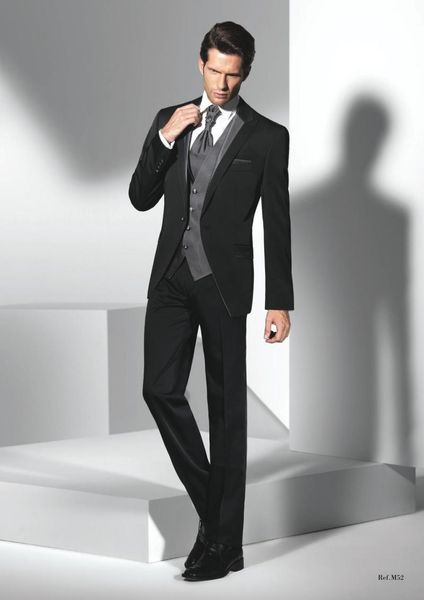 popular groom wear black groomsmen one button groom tuxedos peak lapel men suits wedding/prom/dinner man blazer(jacket+pants+tie+vest), Black;gray
popular groom wear black groomsmen one button groom tuxedos peak lapel men suits wedding/prom/dinner man blazer(jacket+pants+tie+vest), Black;gray