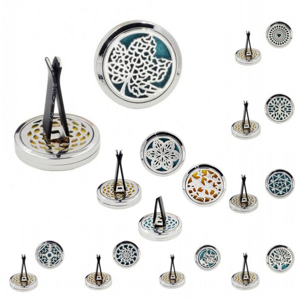 New Aromatherapy Home Essential Oil Diffuser For Car Locket Clip with 5PCS Washable Felt Pads free shipping