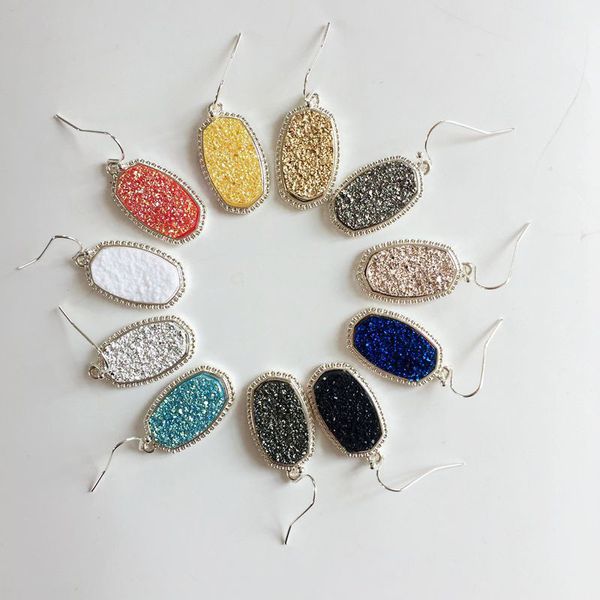 11 colors fashion faux natural crystal druzy drusy earrings kendra silver gold plated stone earrings for women jewelry christmas gift h636r
11 colors fashion faux natural crystal druzy drusy earrings kendra silver gold plated stone earrings for women jewelry christmas gift h636r