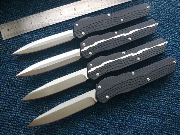 Cypher D/A Custom Nemesis knives D2 steel Satin Drop point Dagger Plain 7075 aluminum handle Pocket knife with nylon sheah 
Cypher D/A Custom Nemesis knives D2 steel Satin Drop point Dagger Plain 7075 aluminum handle Pocket knife with nylon sheah