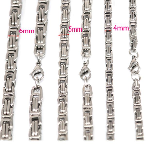whole sale4mm 5mm 6mm 7mm 8mm 10mm men chain silver tone 316 stainless steel 22inch byzantine box link necklace
whole sale4mm 5mm 6mm 7mm 8mm 10mm men chain silver tone 316 stainless steel 22inch byzantine box link necklace