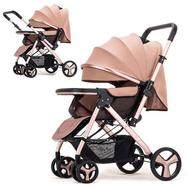 two-way convertible push handle sit lie flat baby stroller lightweight newborn baby carriage travel four wheels stroller pram
two-way convertible push handle sit lie flat baby stroller lightweight newborn baby carriage travel four wheels stroller pram