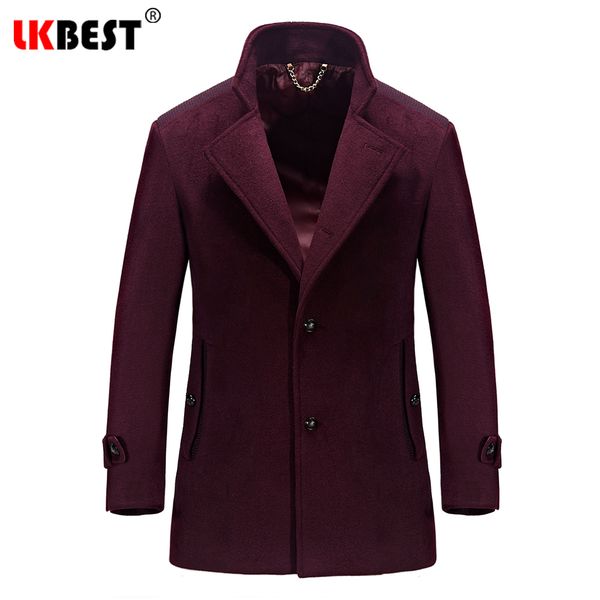 lknew winter jacket men windproof men wool blend overcoat winter long trench coat keep warm business wool suit 1506, Black
lknew winter jacket men windproof men wool blend overcoat winter long trench coat keep warm business wool suit 1506, Black