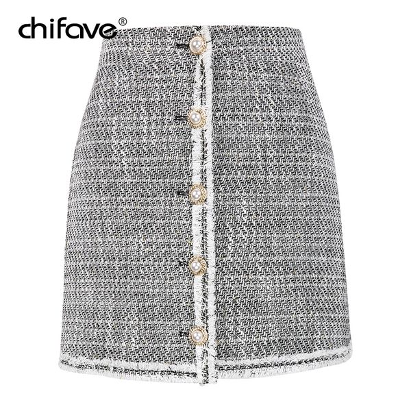 women casual tweed mini skirt high waist buttons front white woolen skirt autumn female plus size short office skirts chifave, Black
women casual tweed mini skirt high waist buttons front white woolen skirt autumn female plus size short office skirts chifave, Black
