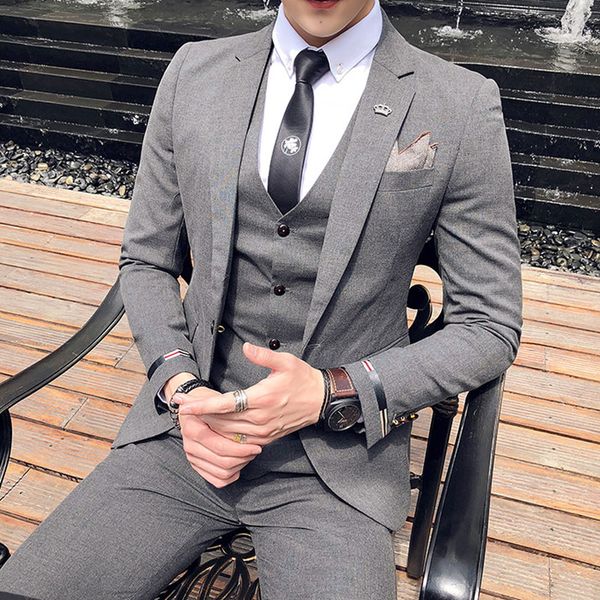 summer british wind thin casual business suit men's suit youth korean slim handsome student three-piece, White;black
summer british wind thin casual business suit men's suit youth korean slim handsome student three-piece, White;black