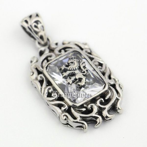 linsion 925 sterling silver lion on white cz mens biker pendant 9r019 stainless steel necklace 24 inches
linsion 925 sterling silver lion on white cz mens biker pendant 9r019 stainless steel necklace 24 inches