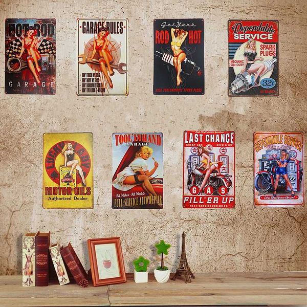 shabby chic tin signs pin up girl wall plaque hanging poster restaurant coffee cafe wall stickers decor
shabby chic tin signs pin up girl wall plaque hanging poster restaurant coffee cafe wall stickers decor