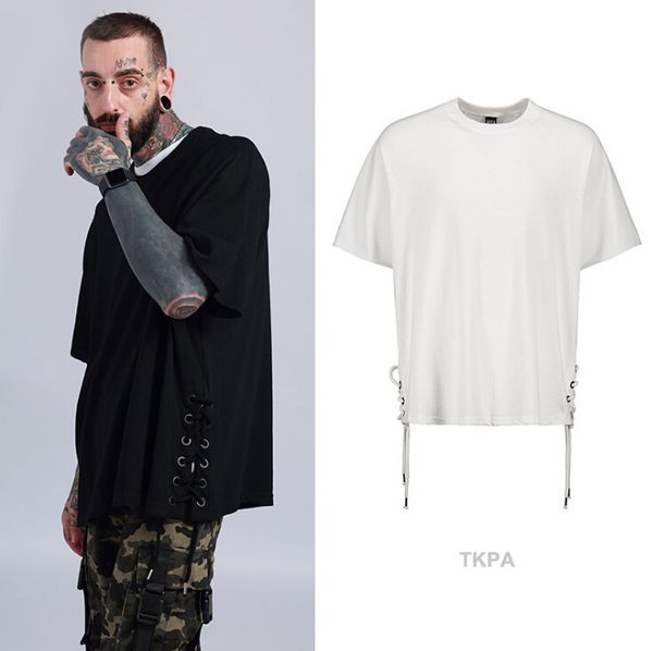 tkpa men summer oversize tshirt short sleeved o-neck loose casual tees solid color bandage t shirts, White;black
tkpa men summer oversize tshirt short sleeved o-neck loose casual tees solid color bandage t shirts, White;black