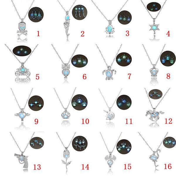 16 designs luxury glow in the dark stone necklace open 3 colors luminous pearl cage pendant necklaces for women ladies fashion jewelry, Silver
16 designs luxury glow in the dark stone necklace open 3 colors luminous pearl cage pendant necklaces for women ladies fashion jewelry, Silver