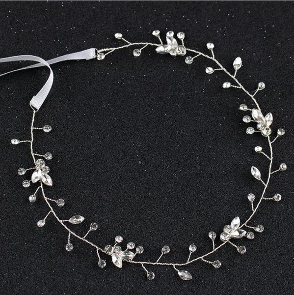 2018 new bridal hair, headwear, exquisite crystal headwear, hair accessories, Slivery;golden