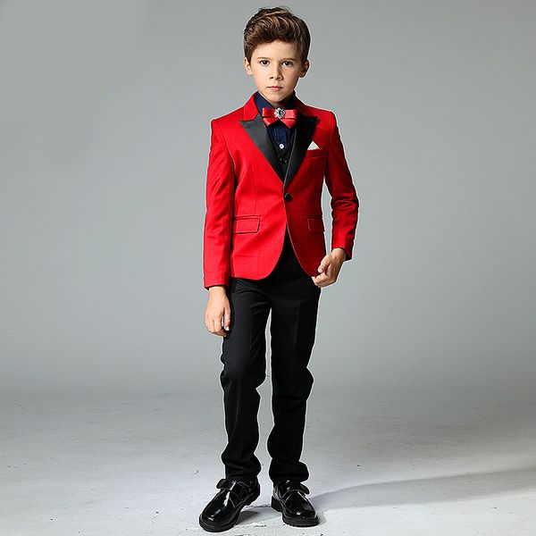 red boy handsome suit boy fashion suit three-piece suit (jacket + pants + vest) boy prom party formal dress, Black
red boy handsome suit boy fashion suit three-piece suit (jacket + pants + vest) boy prom party formal dress, Black