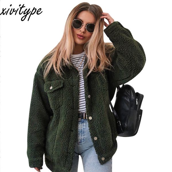 faux fur female overcoats turn down collar button jackets trendy winter outwear lambswool thick women coat warm jacket z0255, Black
faux fur female overcoats turn down collar button jackets trendy winter outwear lambswool thick women coat warm jacket z0255, Black