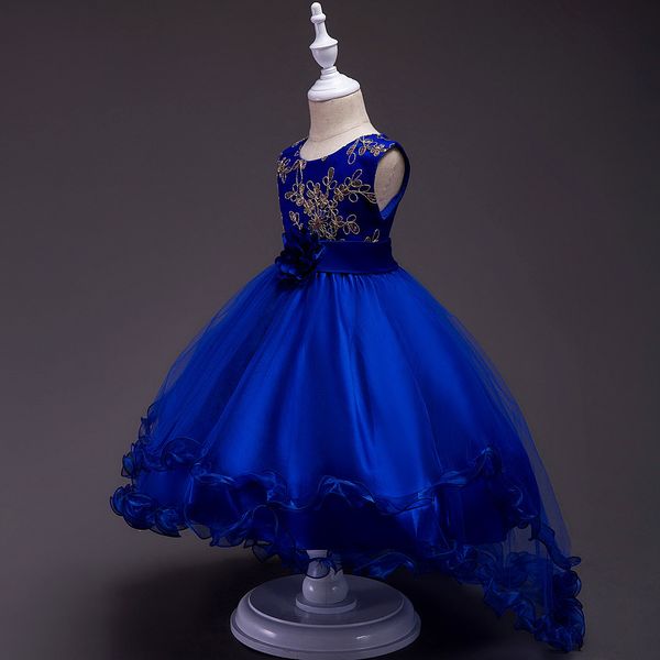 emprie floor-length girl dresses bling sequined flowers girls dress princess ball grown, White;blue
emprie floor-length girl dresses bling sequined flowers girls dress princess ball grown, White;blue