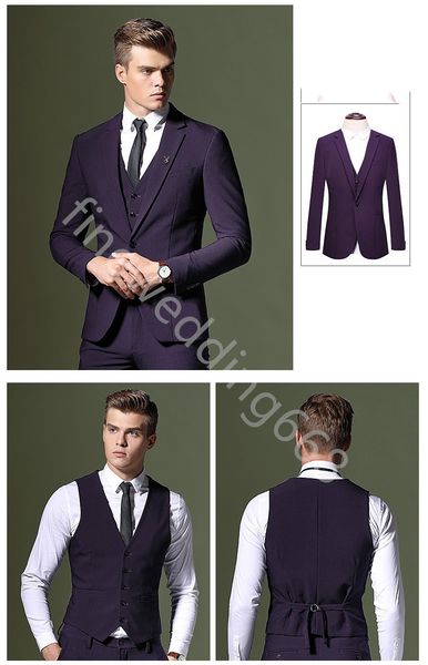 handsome three piece purple one button wedding groom tuxedos men suits wedding/prom/dinner man blazer(jacket+tie+vest+pants, Black;gray
handsome three piece purple one button wedding groom tuxedos men suits wedding/prom/dinner man blazer(jacket+tie+vest+pants, Black;gray