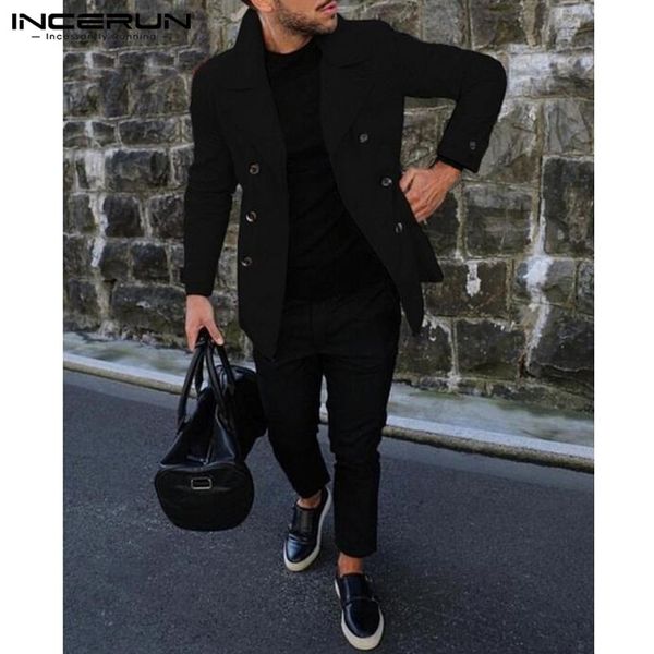 incerun 5xl mens coats spring autumn fashion jackets turn-down collar men's jacket street style slim fit business suit outwears, Black;brown
incerun 5xl mens coats spring autumn fashion jackets turn-down collar men's jacket street style slim fit business suit outwears, Black;brown