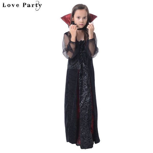 children halloween for girls cosplay costume sexy princess fantasy masquerade jumpsuits kids performance vampire witch clothing, Black;red
children halloween for girls cosplay costume sexy princess fantasy masquerade jumpsuits kids performance vampire witch clothing, Black;red