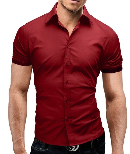 fashion male shirt short sleeves simple solid color mens casual dress shirts slim men cool shirt hawaiian plus size xxxl, White;black
fashion male shirt short sleeves simple solid color mens casual dress shirts slim men cool shirt hawaiian plus size xxxl, White;black
