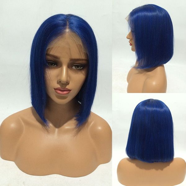 9a blue short human hair lace front wigs black women silky straight brazilian virgin bob full lace wigs pre plucked with baby hair, Black;brown
9a blue short human hair lace front wigs black women silky straight brazilian virgin bob full lace wigs pre plucked with baby hair, Black;brown