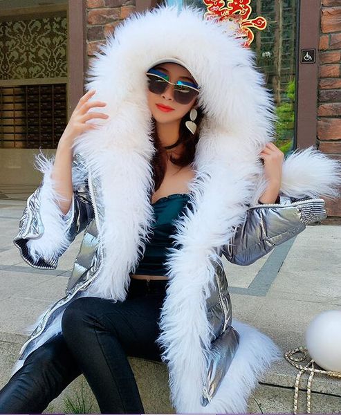 2018 white lamb fur trim girl snow coats short style white lamb fur threshold silver down fill coats, Black
2018 white lamb fur trim girl snow coats short style white lamb fur threshold silver down fill coats, Black