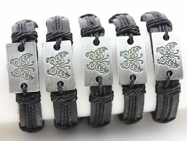 wholesale jewelry 12pcs/lot alloy design fashion butterfly leather bracelets surf wrap hemp bangles wristbands gifts mb175, Black
wholesale jewelry 12pcs/lot alloy design fashion butterfly leather bracelets surf wrap hemp bangles wristbands gifts mb175, Black