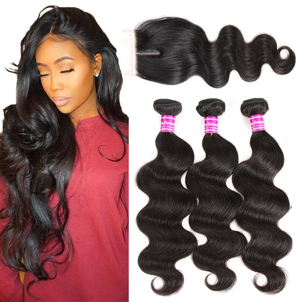 10a brazilian virgin hair with closure extensions 3 bundles brazilian body wave hair with 4x4 lace closure unprocessed remy human hair weave, Black;brown
10a brazilian virgin hair with closure extensions 3 bundles brazilian body wave hair with 4x4 lace closure unprocessed remy human hair weave, Black;brown
