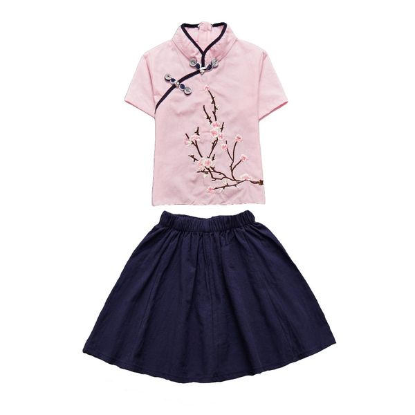 noriviiq 2018 children's ethnic style cotton linen cute girls tang suit cheongsam costume chinese traditional dress qipao sets, Red
noriviiq 2018 children's ethnic style cotton linen cute girls tang suit cheongsam costume chinese traditional dress qipao sets, Red