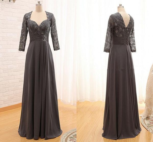 fashion gray mother of the bride groom dresses plus size v backless lace illusion 3/4 long sleeves evening formal gowns 2018, Black;red
fashion gray mother of the bride groom dresses plus size v backless lace illusion 3/4 long sleeves evening formal gowns 2018, Black;red