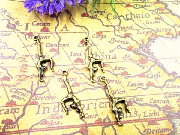 75pcs--gymnastics charms, antique tibetan bronze tone double sided gymnast charm pendants 30x11mm, Bronze;silver
75pcs--gymnastics charms, antique tibetan bronze tone double sided gymnast charm pendants 30x11mm, Bronze;silver