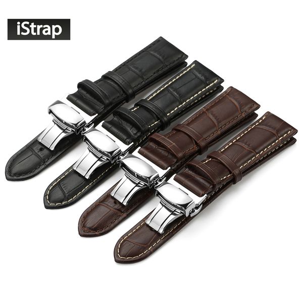 wholesale-istrap genuine leather watchband with butterfly buckle bands croco grain bracelet for watch sized in 14 16 18 19 20 21 22 24 mm, Black;brown
wholesale-istrap genuine leather watchband with butterfly buckle bands croco grain bracelet for watch sized in 14 16 18 19 20 21 22 24 mm, Black;brown
