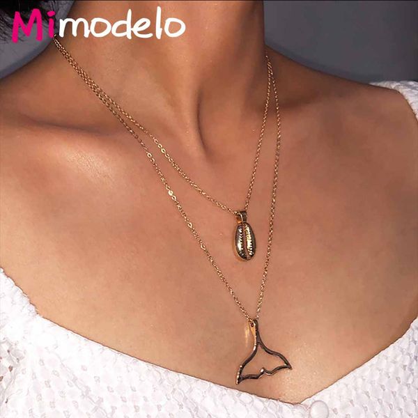 fashion fish tail shell pendant necklace for women multi layer gold silver choker necklaces chain jewelry party gift
fashion fish tail shell pendant necklace for women multi layer gold silver choker necklaces chain jewelry party gift