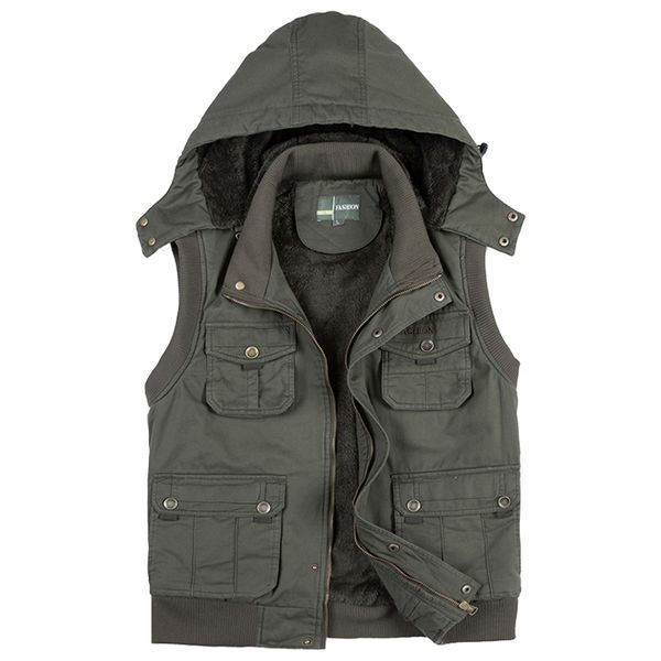 fleece hoodie multi pocket men vest for winter autun male thick warm parka travel khaki sleeveless waistcoat with many pockets, Black;white
fleece hoodie multi pocket men vest for winter autun male thick warm parka travel khaki sleeveless waistcoat with many pockets, Black;white