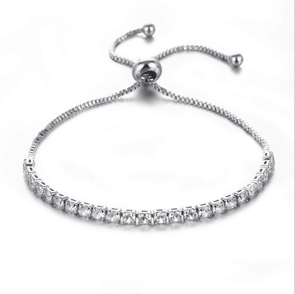 white zircon 925 sterling silver hand rope link chain bracelet adjustable size 15 25 cm m01-cl001, Black
white zircon 925 sterling silver hand rope link chain bracelet adjustable size 15 25 cm m01-cl001, Black