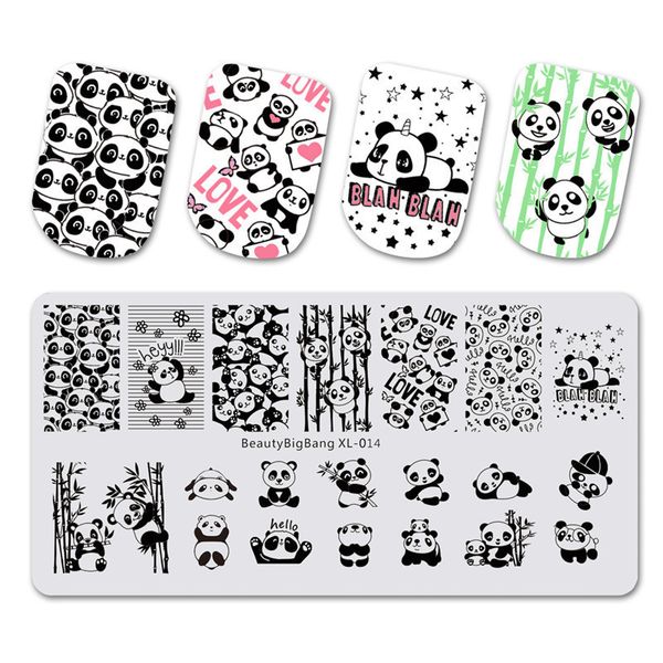 beautybigbang new 1pc plate for stamping cute panda pattern nail stamping plates rectangle stamp for nails bbb xl-014, White
beautybigbang new 1pc plate for stamping cute panda pattern nail stamping plates rectangle stamp for nails bbb xl-014, White