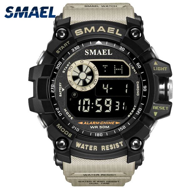 smael men watches military army led digital wristwatch relogio masculino clock men big dial 8010 digital watches sports outdoor, Slivery;brown
smael men watches military army led digital wristwatch relogio masculino clock men big dial 8010 digital watches sports outdoor, Slivery;brown