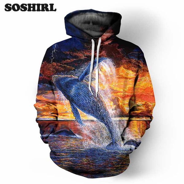 soshirlocean elf dolphin hoodie om animal 3d print hoody hip hop funny sweatshirt outwear dropship, Black 
soshirlocean elf dolphin hoodie om animal 3d print hoody hip hop funny sweatshirt outwear dropship, Black