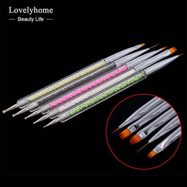 5pcs/ set nail art two head brushes pens pearl handle for uv gel polish paint drawing liner dotting brush nails tools manicure, Yellow
5pcs/ set nail art two head brushes pens pearl handle for uv gel polish paint drawing liner dotting brush nails tools manicure, Yellow