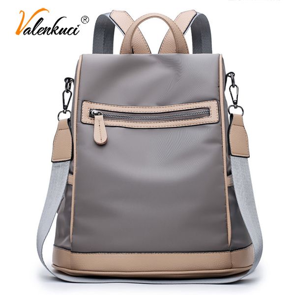 valenkuci new women's bag fashion nylon waterproof backpack women bag female large capacity student school bags feminina
valenkuci new women's bag fashion nylon waterproof backpack women bag female large capacity student school bags feminina